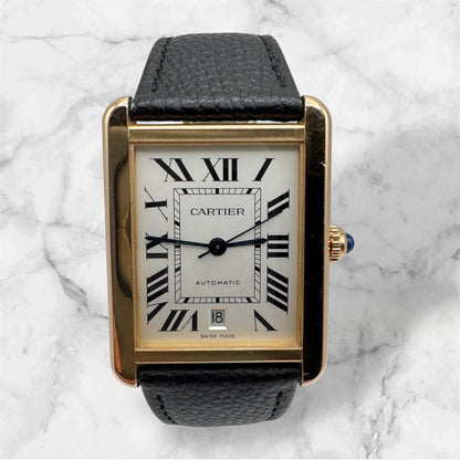 Cartier Tank Solo XL Rose Gold/Steel Automatic Original Owner (Box/Unpolished)