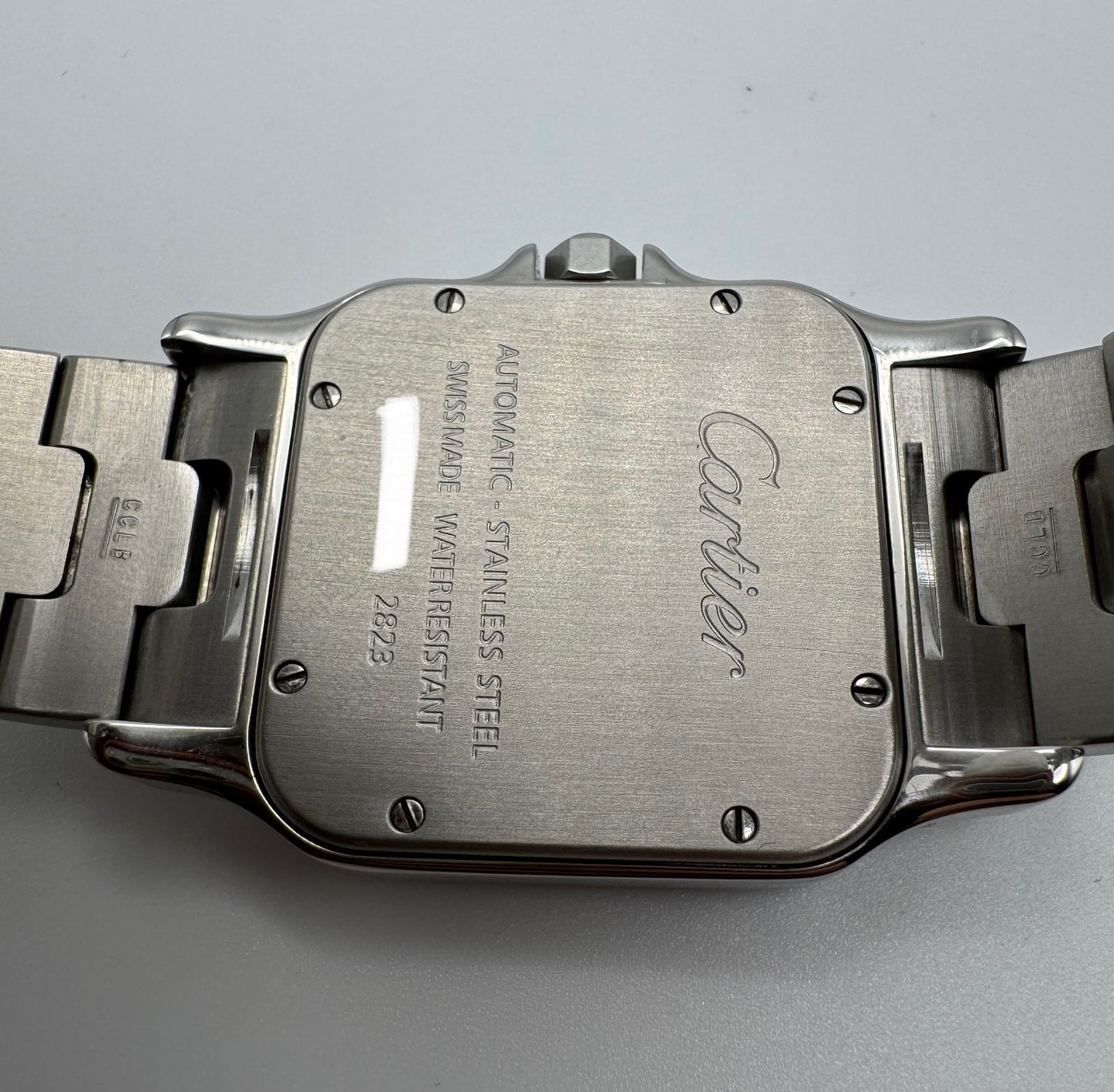 Cartier Santos Automatic with Silver Roman Dial (Box)