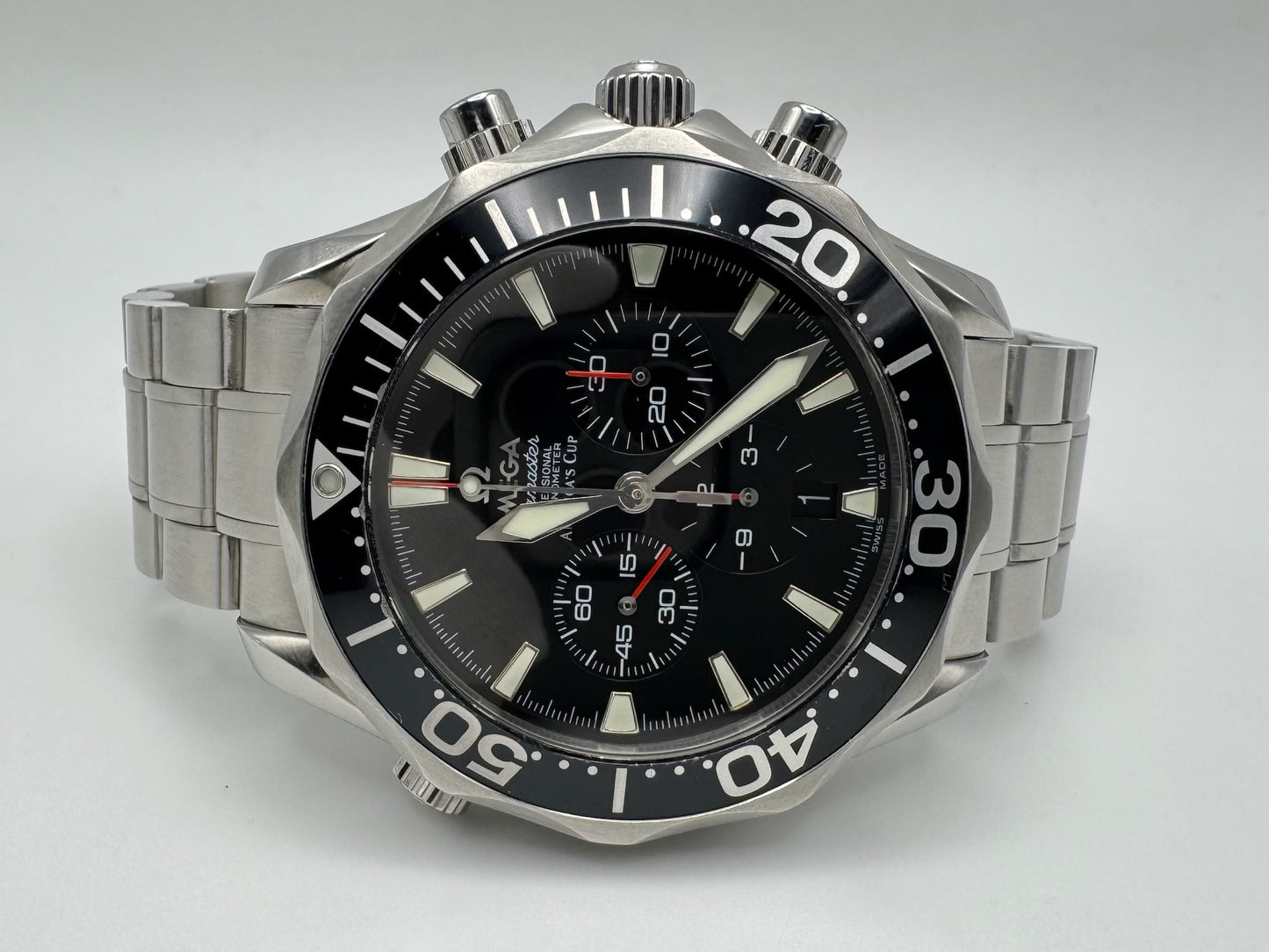 Omega Seamaster Diver 300M America’s Cup Chronograph Steel (Mint/Special Edition)