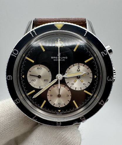 Breitling Co-Pilot Steel 42 Chronograph Yellow Patina (Serviced)