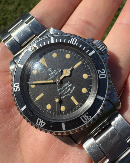 Tudor Submariner 7928 Long 5 Original Insert 1967 (Unpolished)