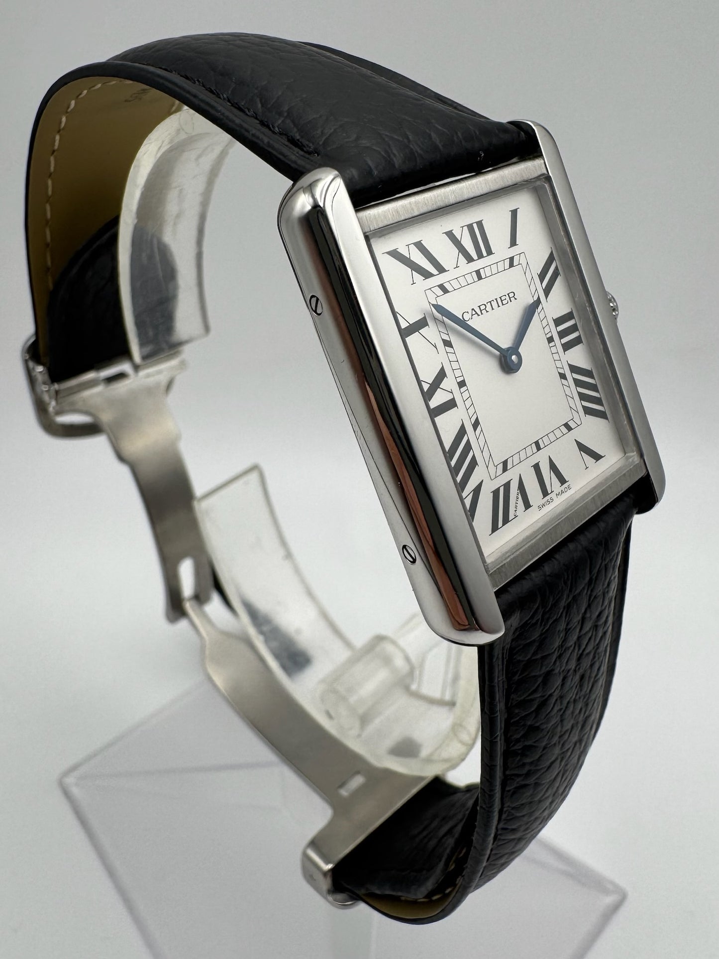 Cartier Tank Solo Steel Large Size Quartz Silver Dial 2020 (Full-Set/Mint)