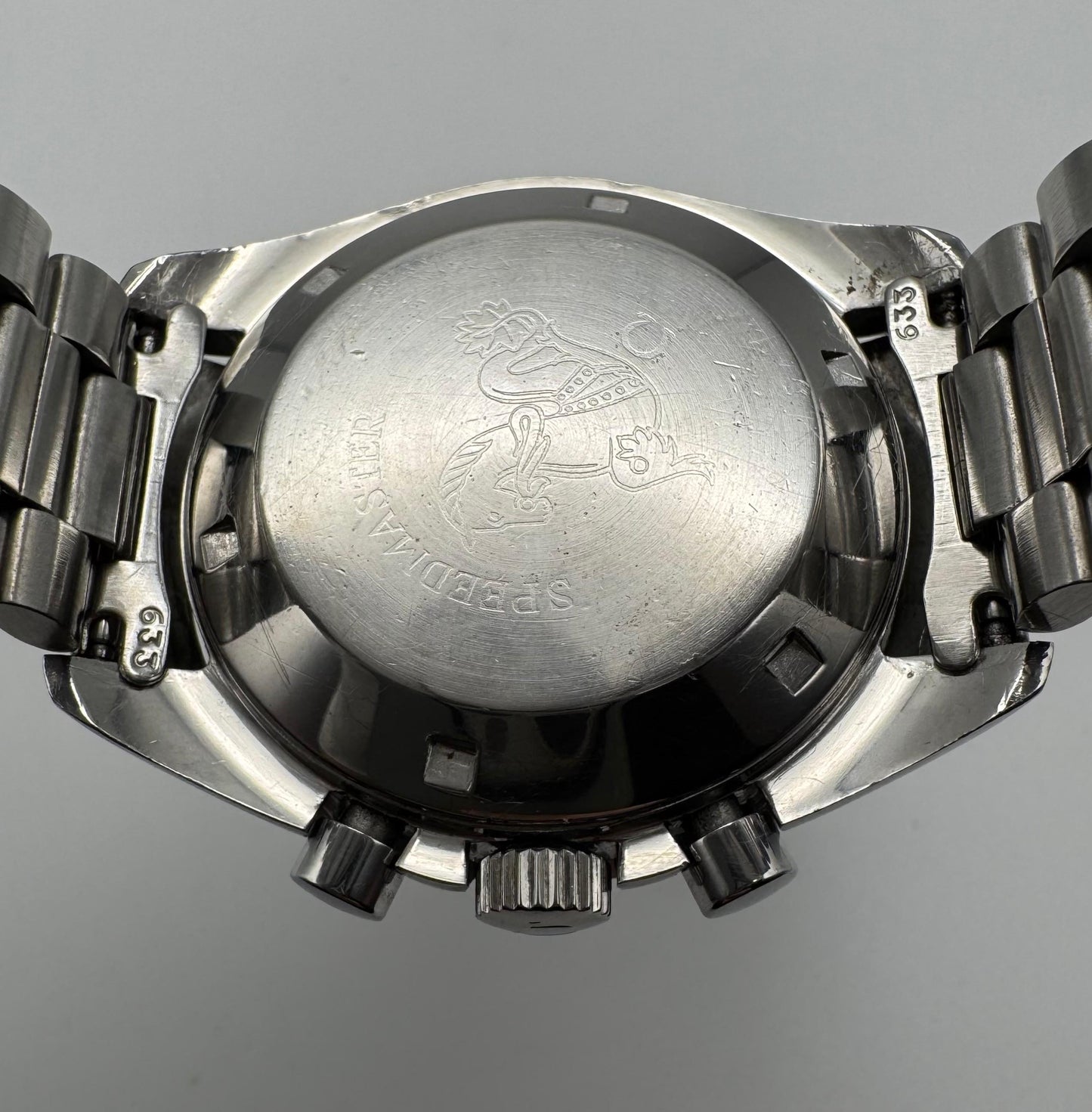 Omega Speedmaster Professional Moonwatch Full Steel Yellow Patina Original Step Tritium Dial (Unpolished)