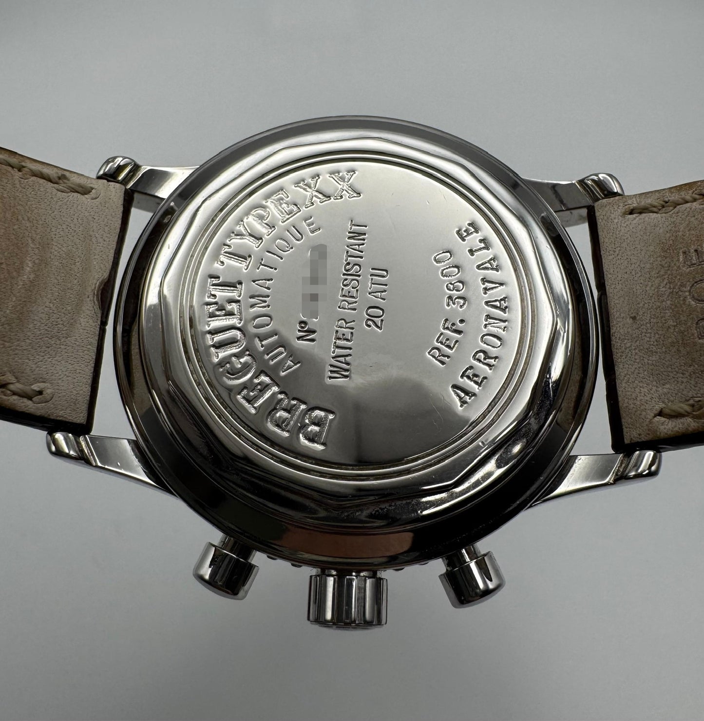 Breguet Type XX - XXI - XXII Pilot Watch Chronograph Steel Yellow Patina (Box)