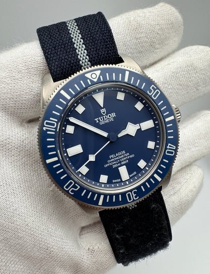 Tudor Pelagos Titanium Blue Dial 2022 (Full-Set/Unpolished)