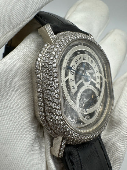 Daniel Roth Retrograde with White Gold Diamond Set Case