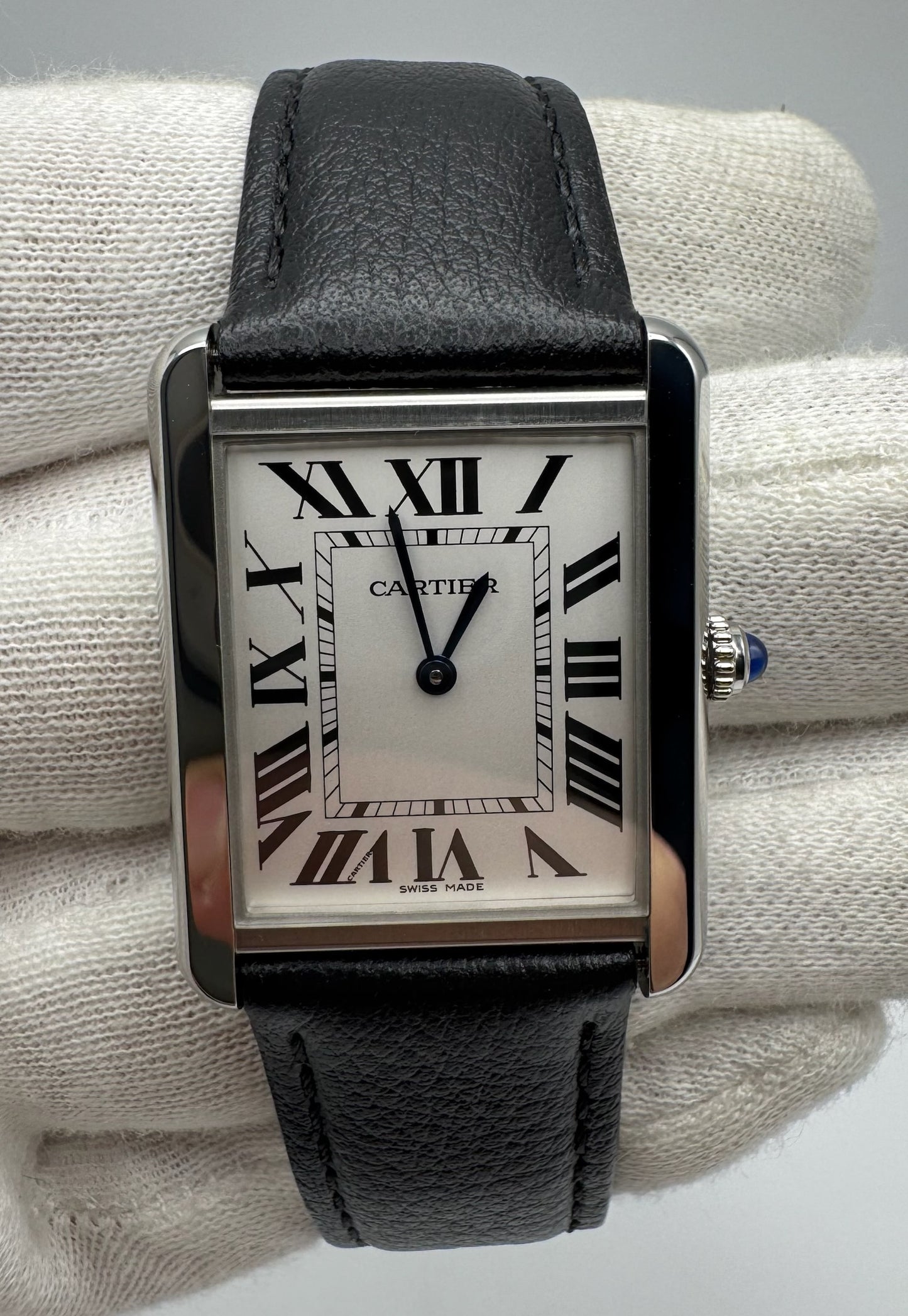 Cartier Tank Solo Steel Large Size Quartz Silver Dial (Full-Set/Unworn)