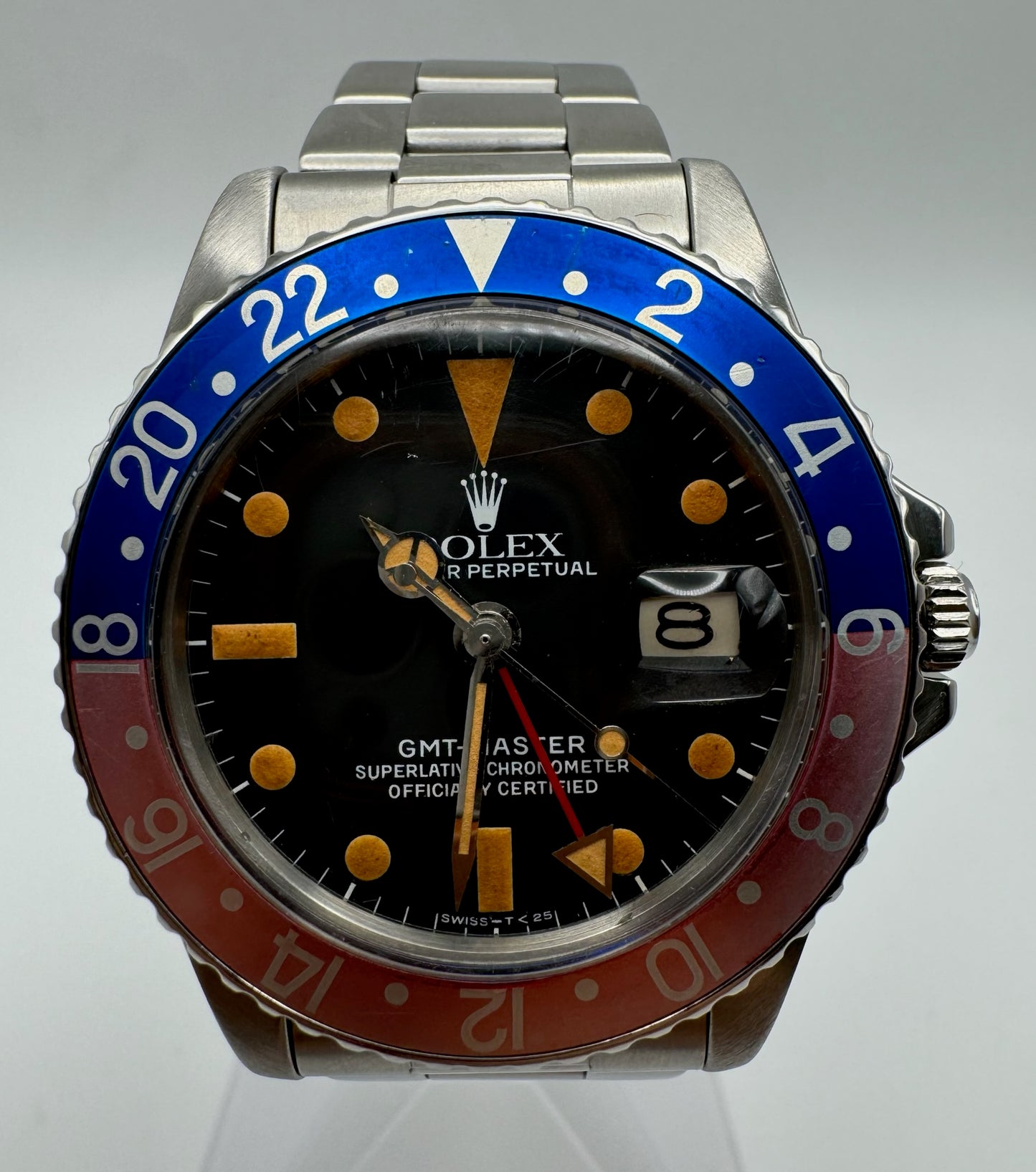 Rolex GMT-Master 1675 Mark VI Pumpkin Dial with Faded Pepsi Insert