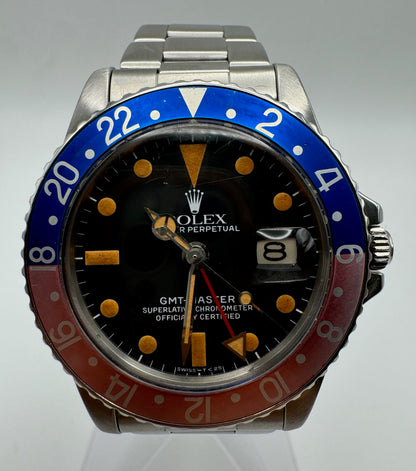 Rolex GMT-Master 1675 Mark VI Pumpkin Dial with Faded Pepsi Insert