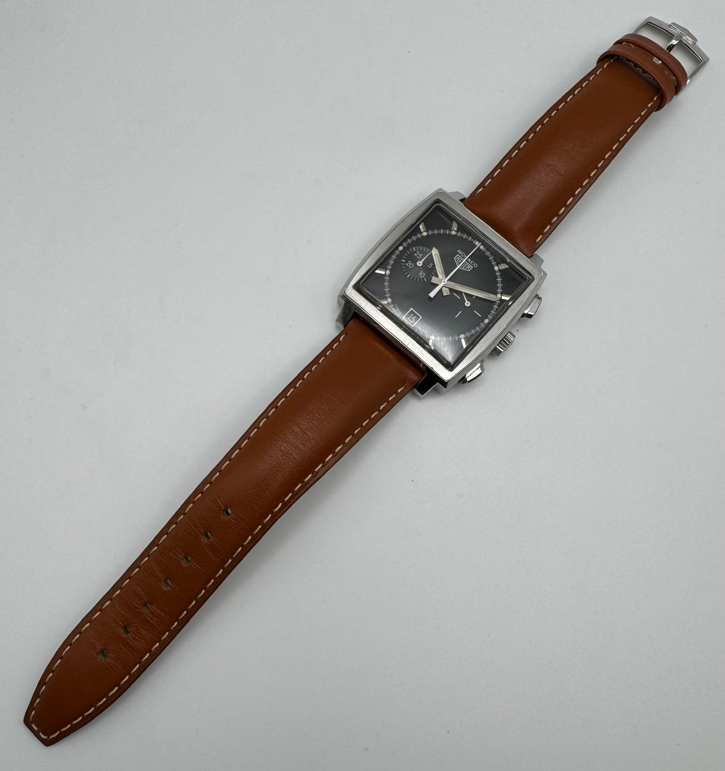 TAG Heuer Monaco Chronograph Steel Black Tritium Dial Limited Edition 5000pcs (Unpolished)