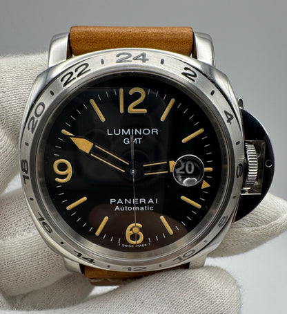Panerai Luminor GMT PAM23 Automatic 44 A Serial Tritium Dial 1998 (Papers/Unpolished/Serviced)