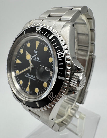 Tudor Submariner 76100 Full Steel Yellow Patina Lollipop Hands
