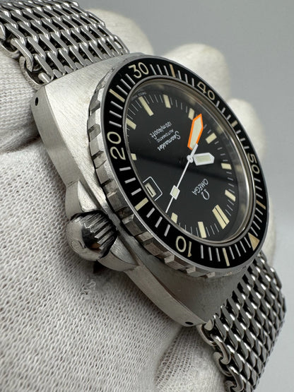 Omega Seamaster Baby Ploprof Full Steel Mesh Bracelet Yellow Patina (Unpolished/Serviced)