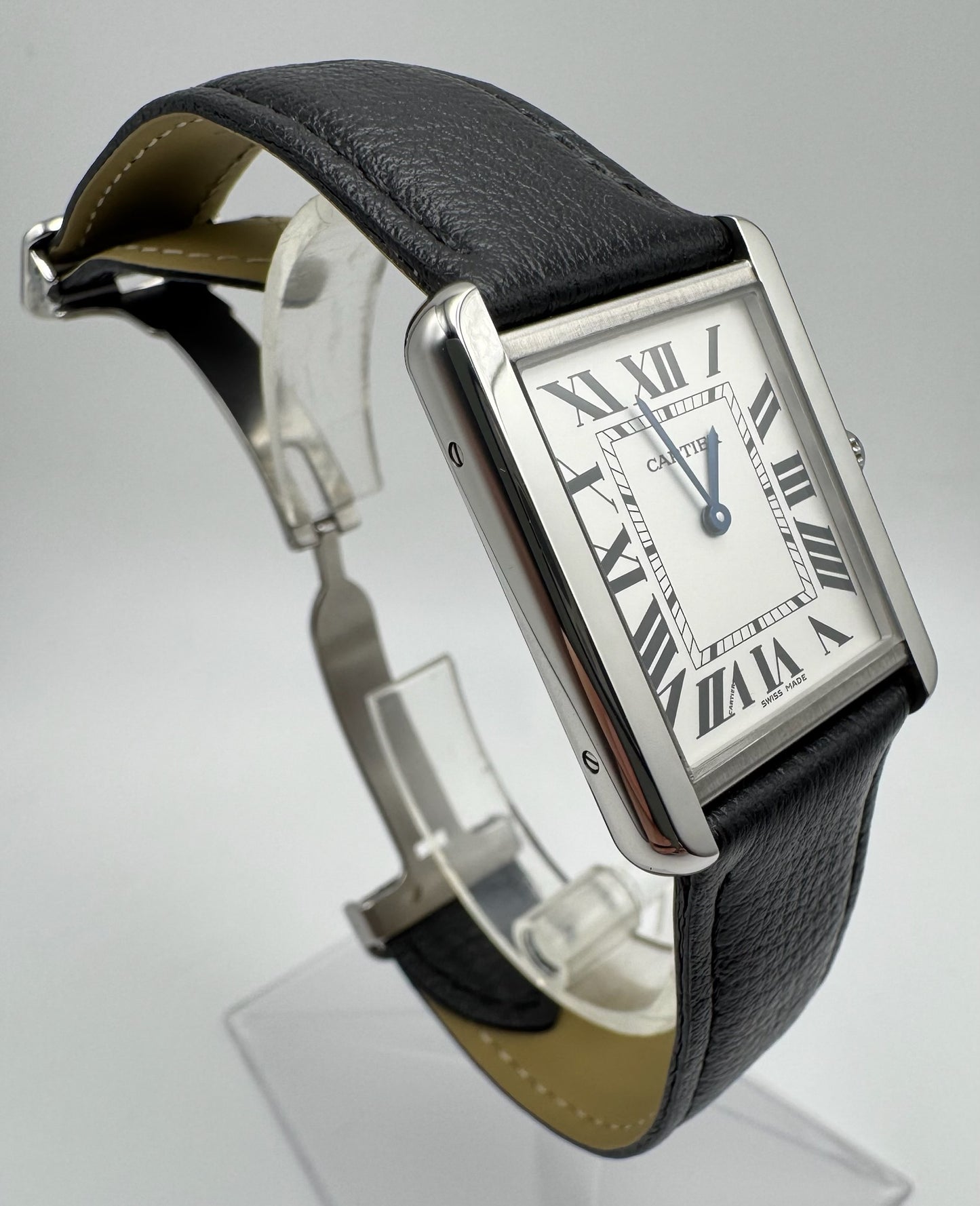 Cartier Tank Solo Steel Large Size Quartz Silver Dial (Full-Set/Unworn)