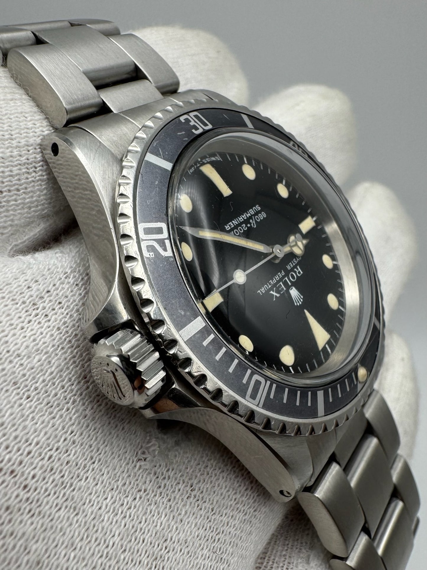 Rolex Submariner No Date 5513 Full Steel Maxi Dial 1969 (Unpolished/Serviced)