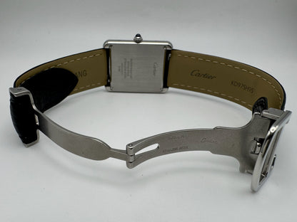 Cartier Tank Solo Steel Large Size Quartz Silver Dial 2020 (Full-Set/Mint)