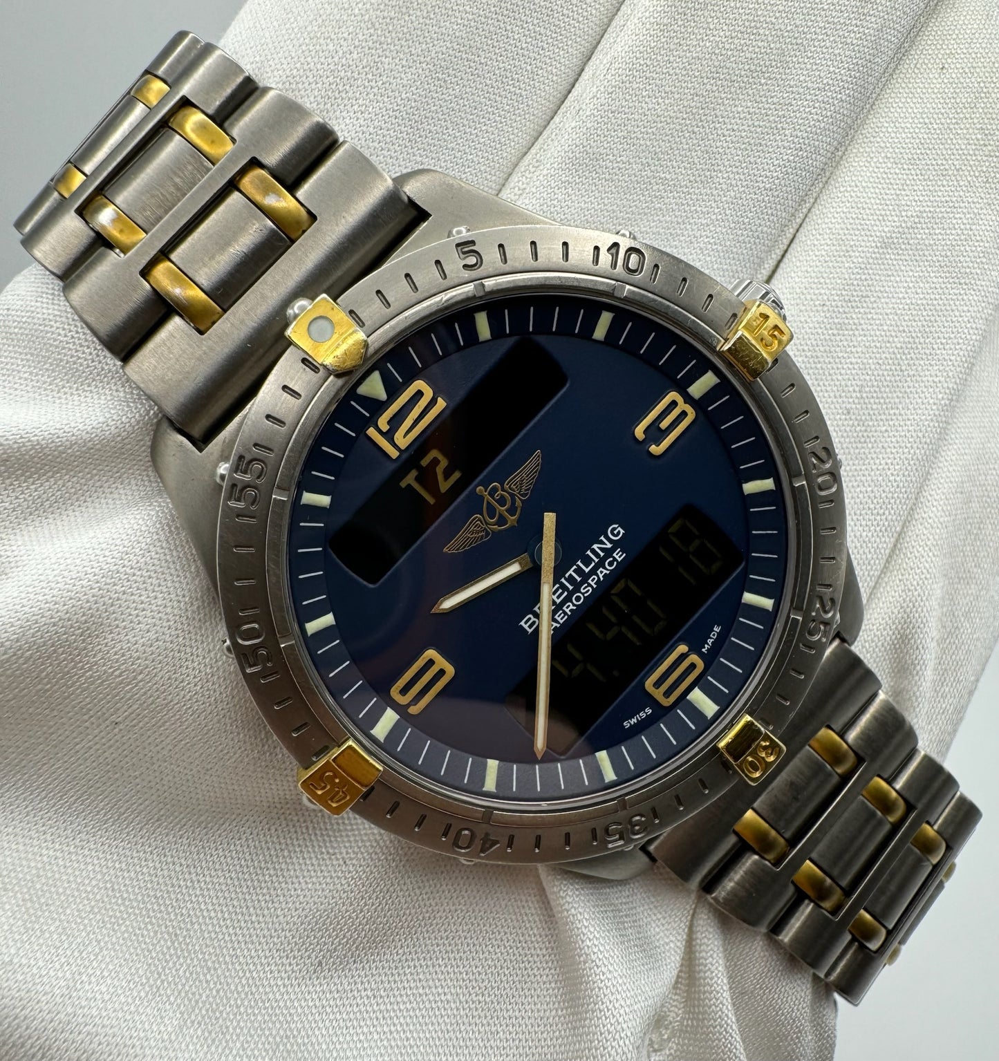 Breitling Aerospace Full Titanium Blue Dial (Unpolished)