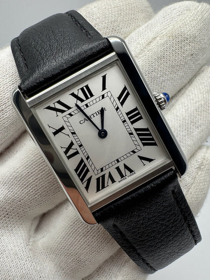 Cartier Tank Solo Steel Large Size Quartz Silver Dial (Full-Set/Unworn)