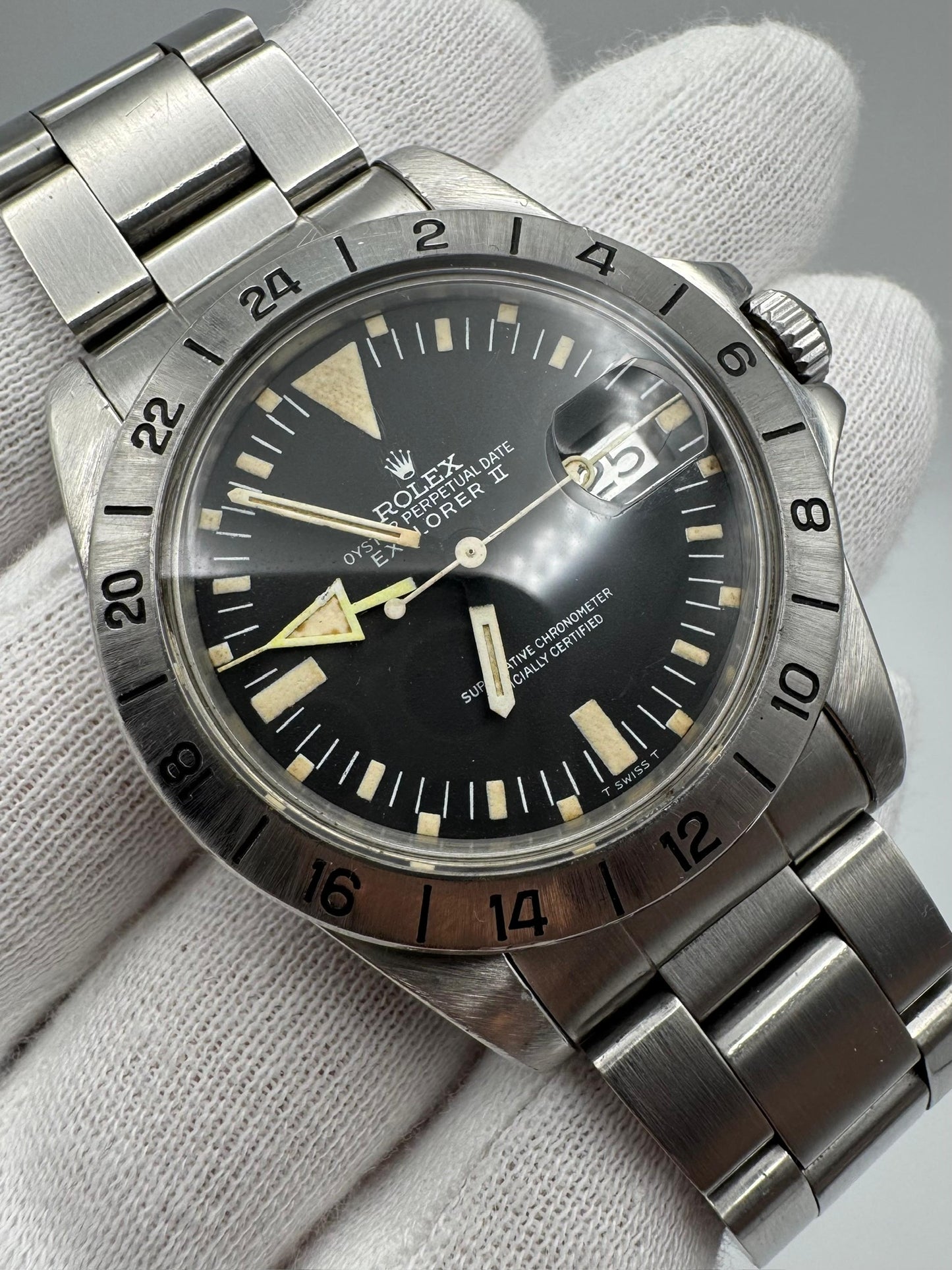 Rolex Explorer II 1655 MK2 Lollipop Full Steel 1972 (Full-Set/Serviced)