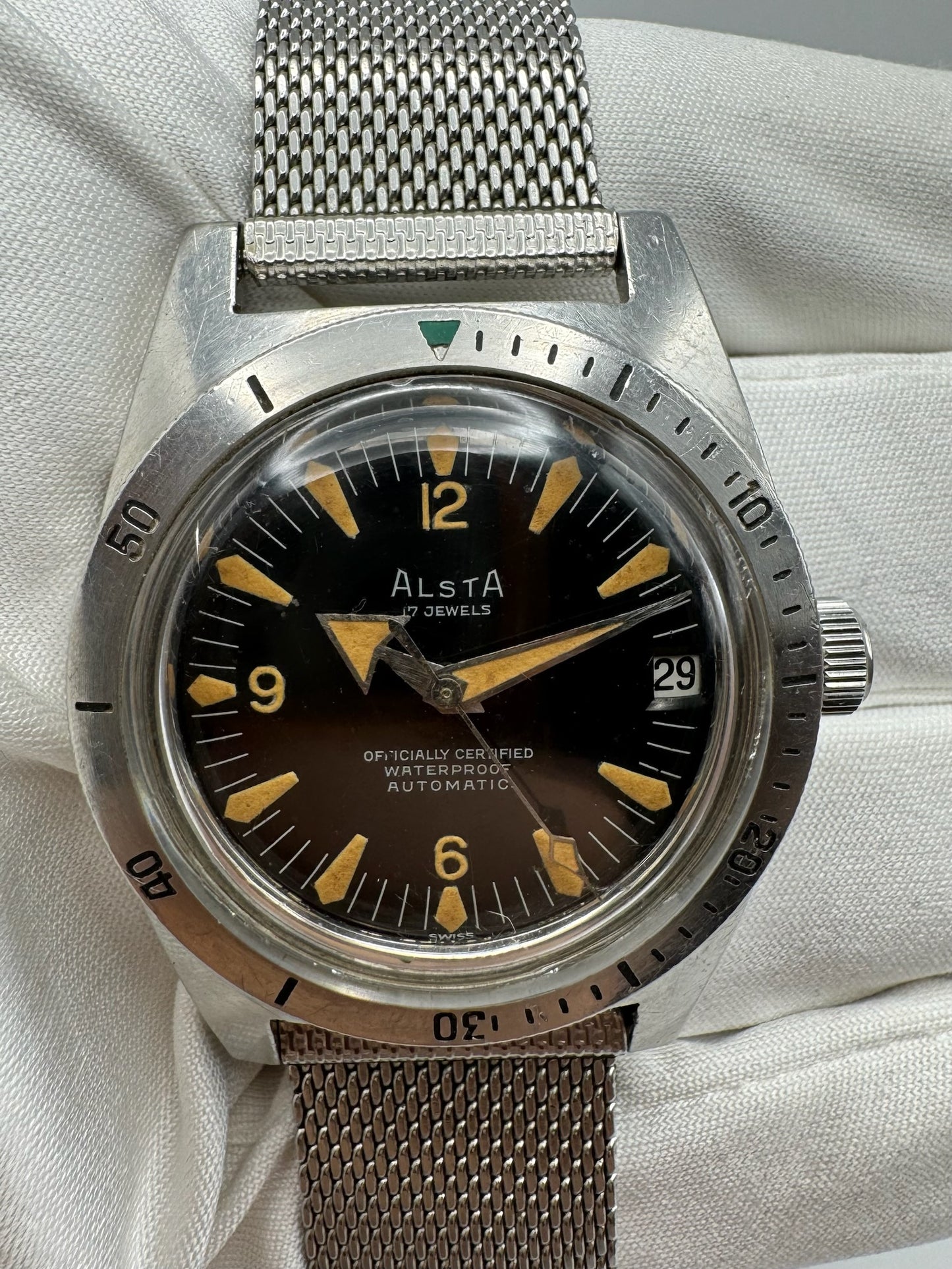 Alsta Vintage Deep Diver with Tritium Dial