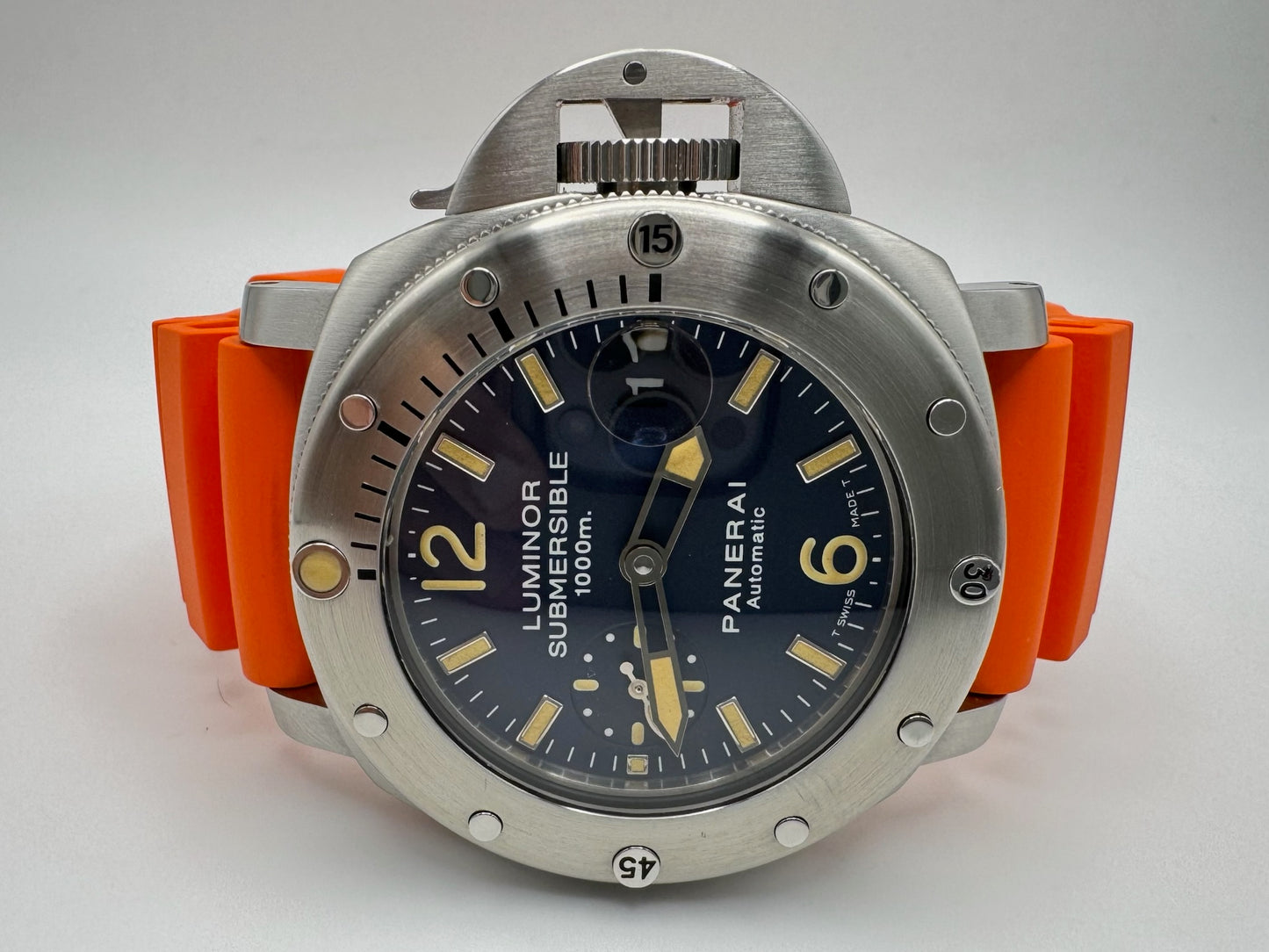 Panerai Luminor Submersible “La Bomba” Blue Dial Yellow Patina 2006 (Full-Set)
