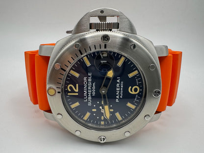 Panerai Luminor Submersible “La Bomba” Blue Dial Yellow Patina 2006 (Full-Set)