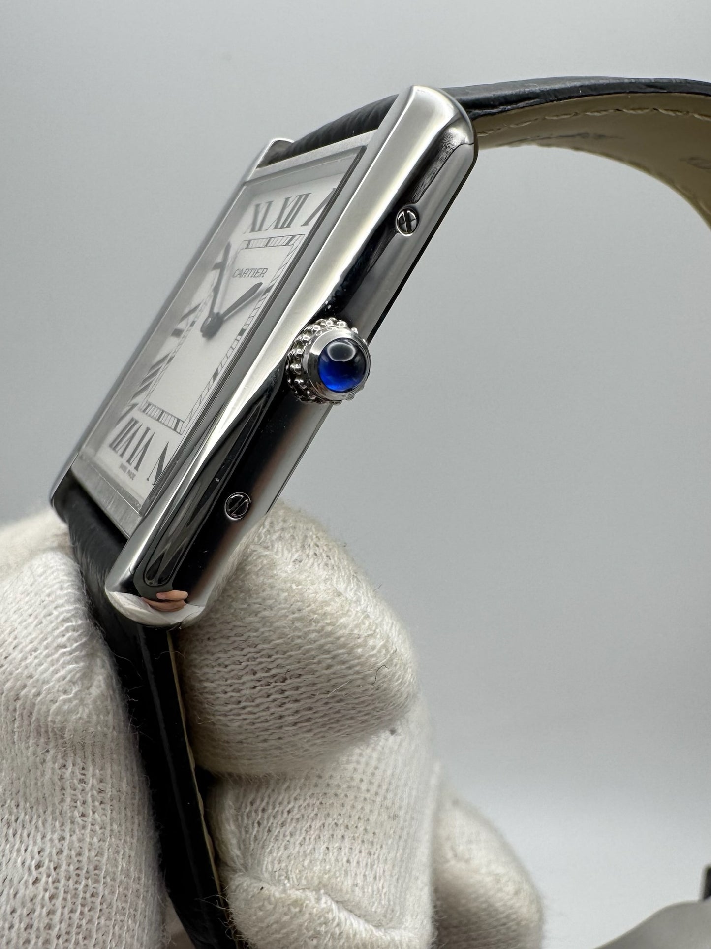 Cartier Tank Solo Steel Large Size Quartz Silver Dial 2020 (Full-Set/Mint)