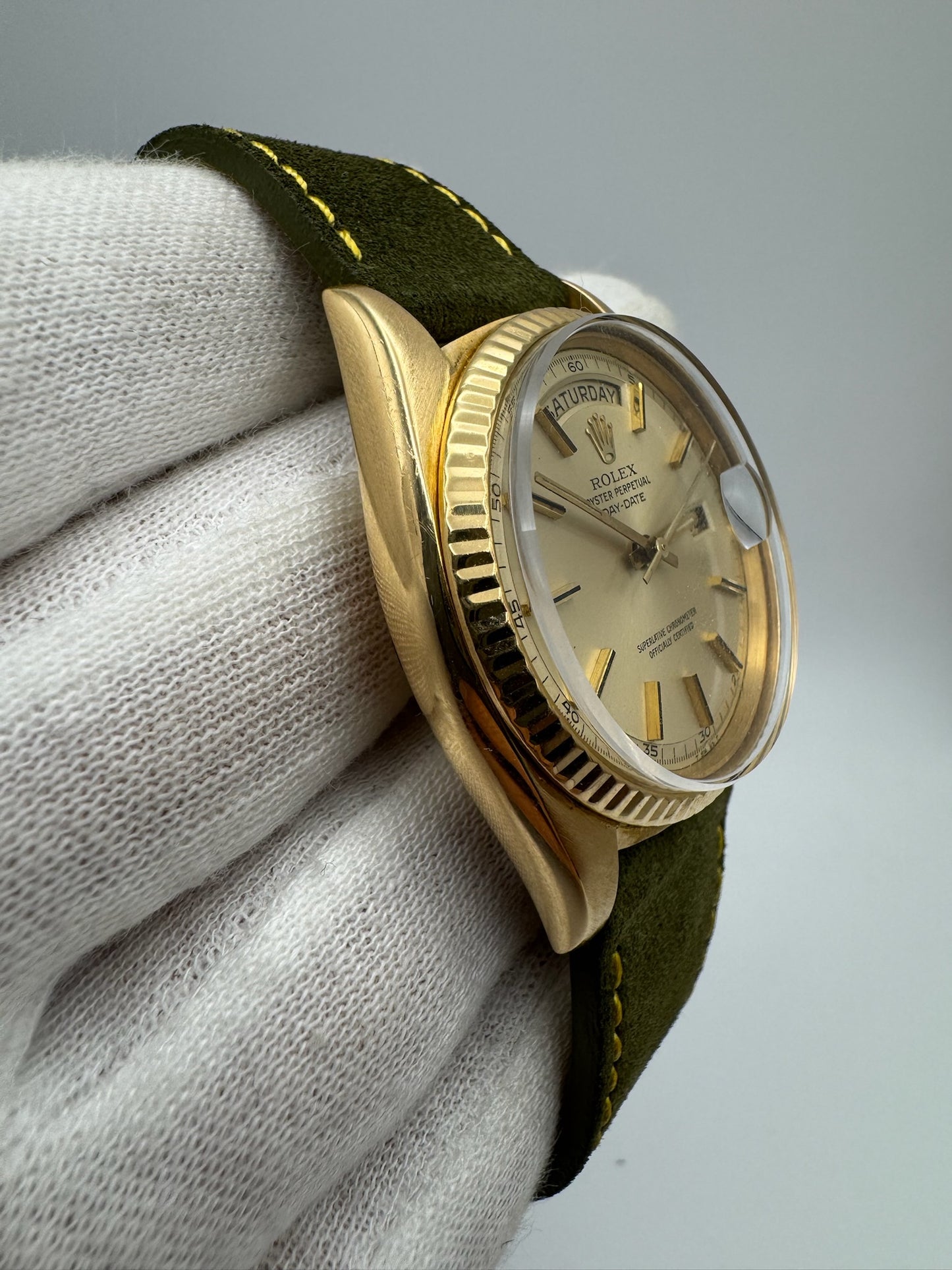 Rolex Day-Date 36 1803 Yellow Gold 18K Champagne Dial 1968