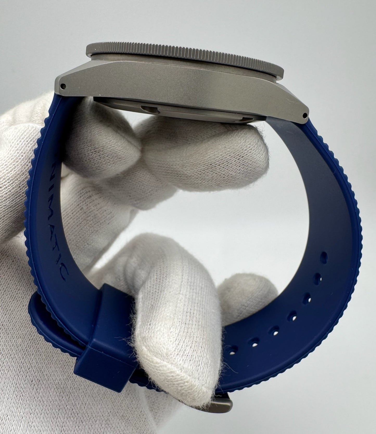 Unimatic Modello Uno Diver Blasted Titanium Blue Dial Limited Edition 500pcs (Full-Set/Unworn)