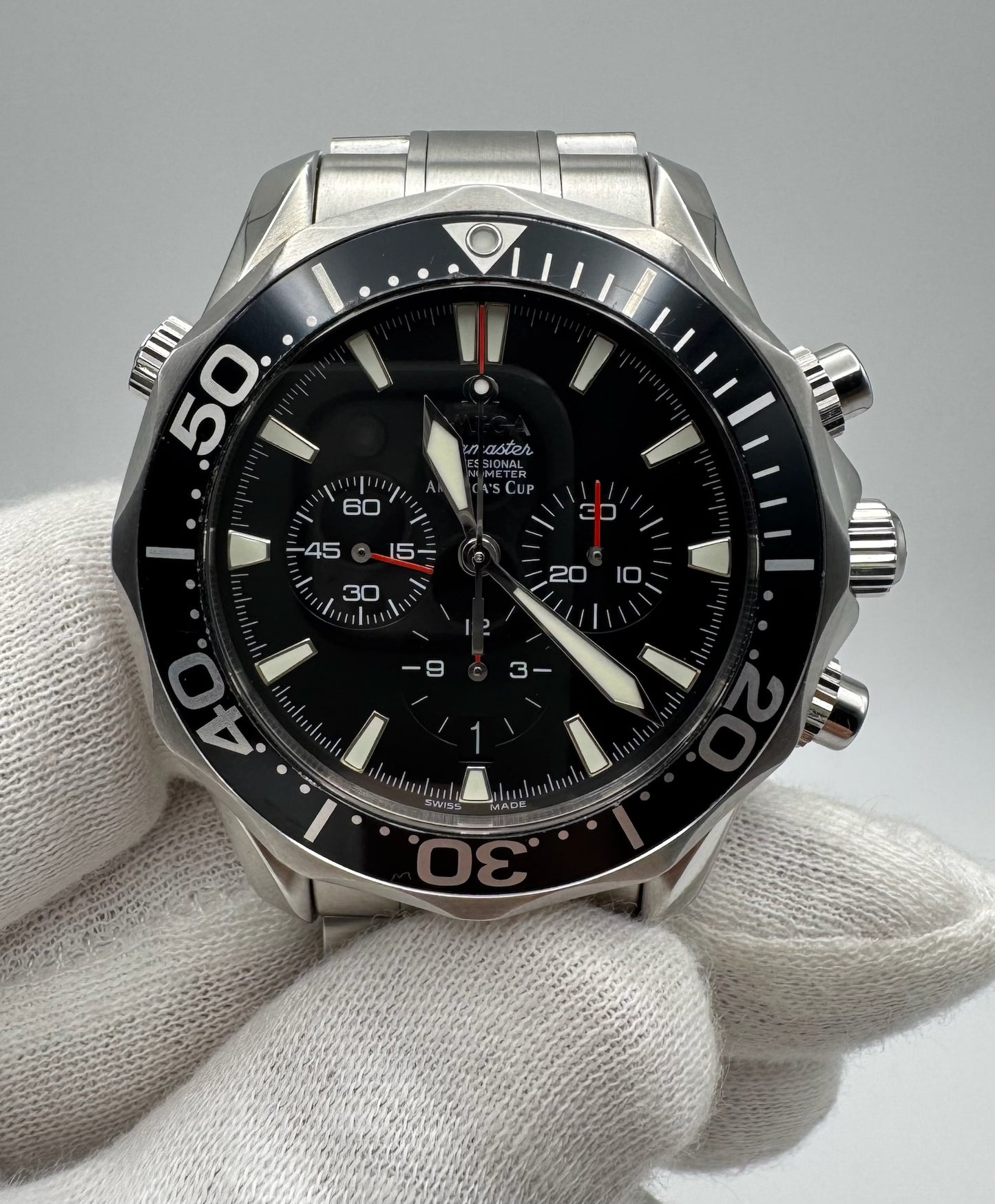 Omega Seamaster Diver 300M America’s Cup Chronograph Steel (Mint/Special Edition)