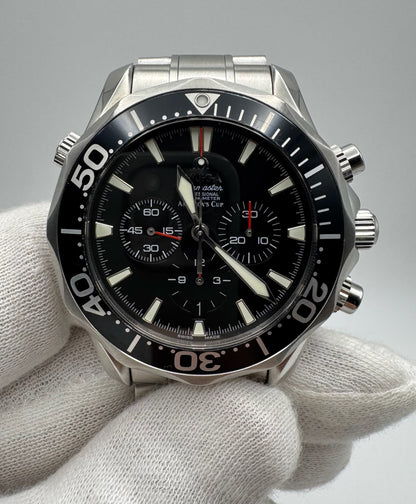 Omega Seamaster Diver 300M America’s Cup Chronograph Steel (Mint/Special Edition)
