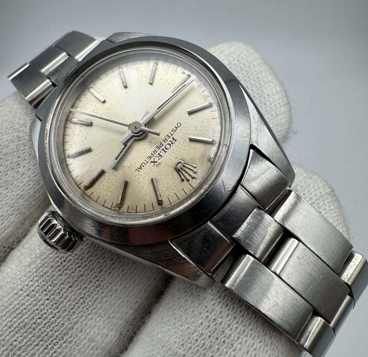 Rolex Oyster Perpetual 26 Full Steel Oyster Silver Dial 1978 (Unpolished/Serviced)