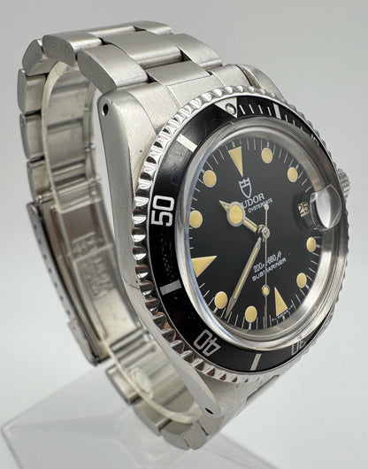 Tudor Submariner 76100 Full Steel Yellow Patina Lollipop Hands
