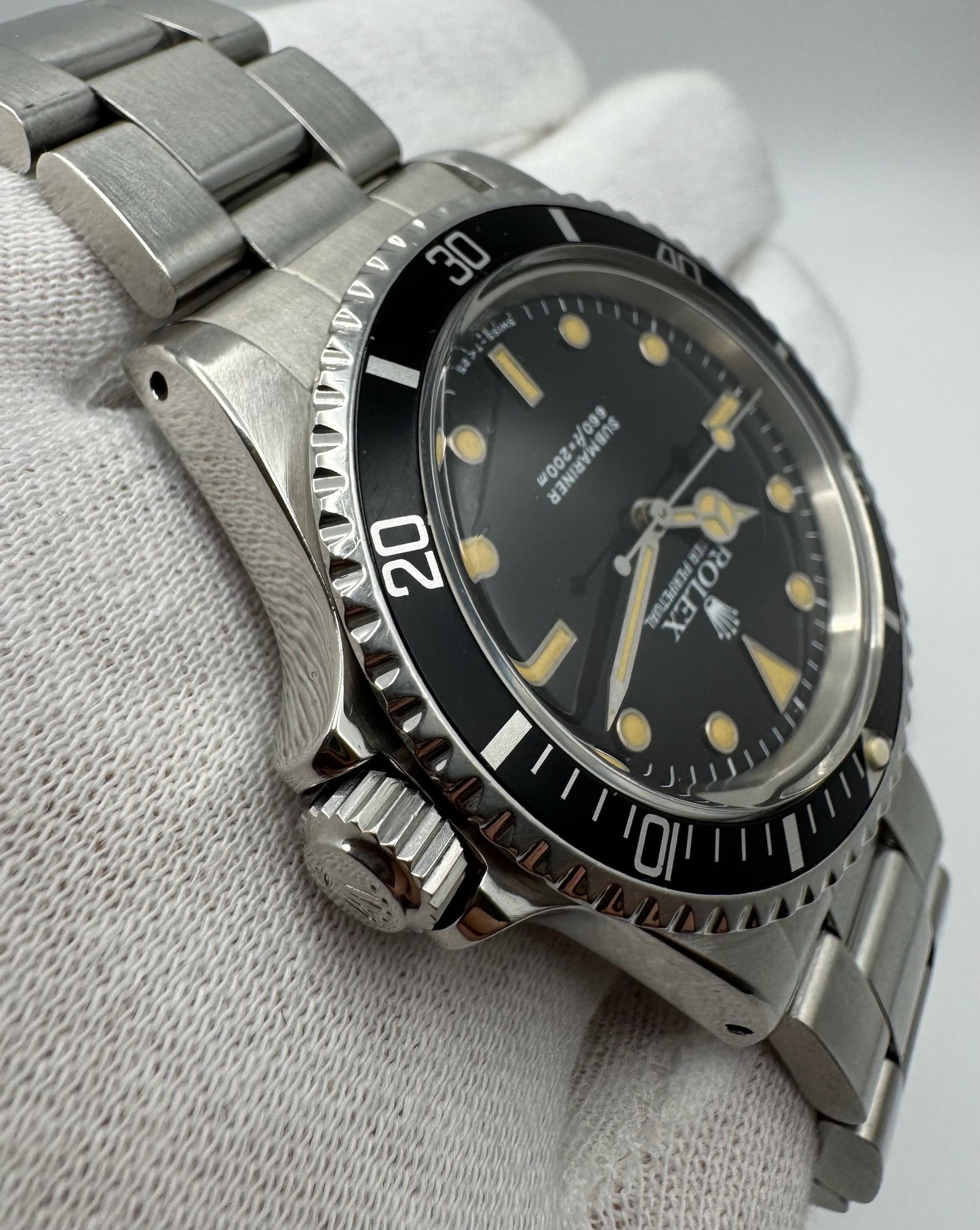 Rolex Submariner 5513 Full Steel Glossy Dial Heavy Patina (Full-Set/Serviced)