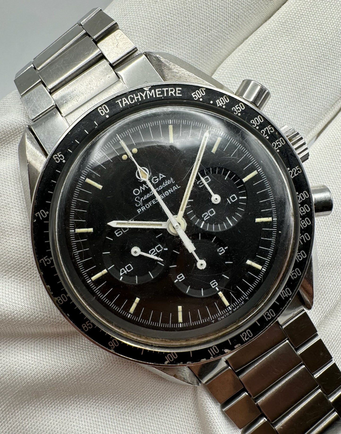 Omega Speedmaster with Black Step Dial 1969