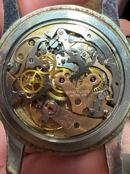 Breitling Navitimer 806 AOPA Chronograph Steel Heavy Patina Gilt Dial (Unpolished/Serviced)