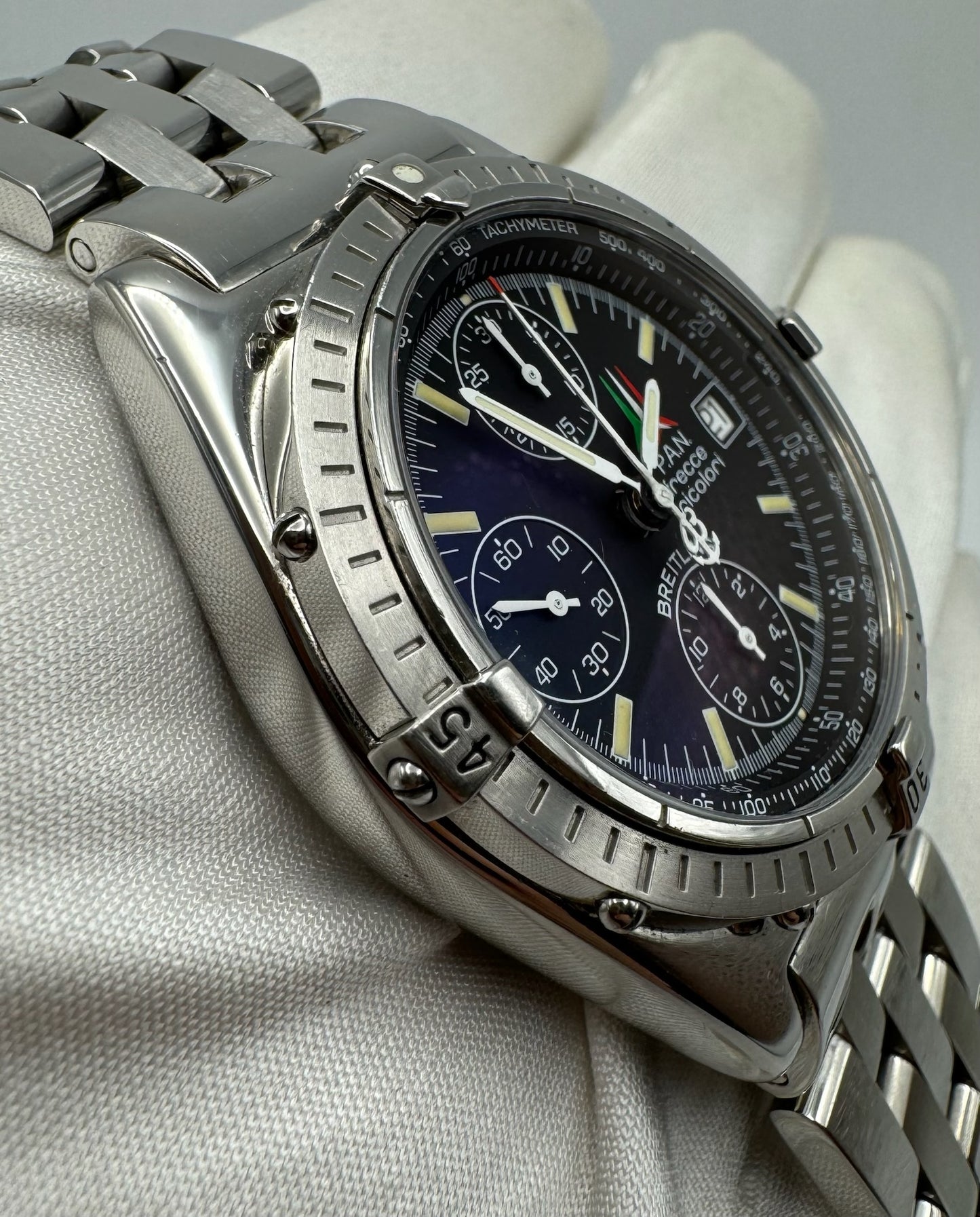 Breitling Chronomat Blackbird Frecce Tricolori Ltd Edition with Tritium Dial