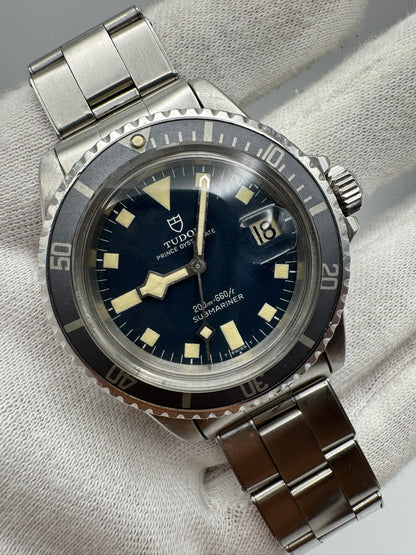 Tudor Submariner Snowflake Blue Dial Full Steel Faded Ghost Insert 1968