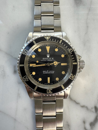 Rolex Submariner 5513 "Feet First" Pumpkin Patina 1972 (Full-Set/Serviced)