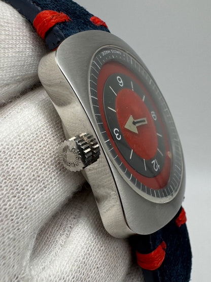 Longines Comet Steel Manual Winding Red Dial (Serviced)