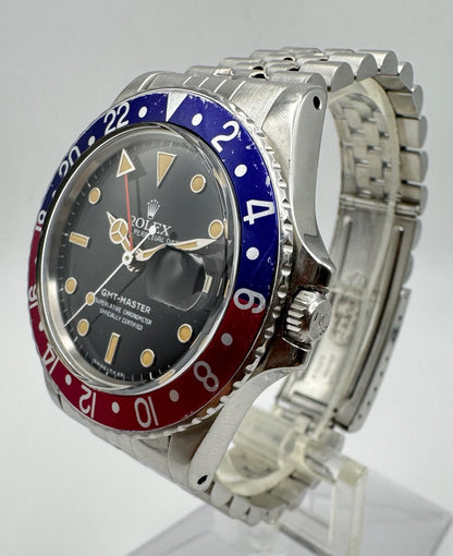 Rolex GMT-Master 16750 Jubilee Pepsi Heavy Patina 1985