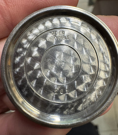 Lemania WWII Majetek Czech Air Force Steel Yellow Patina Military Pilot’s Watch 1939 (Serviced)