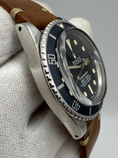 Rolex Submariner Date 1680 MK1 Yellow Patina Blue Insert 1977 (Serviced)