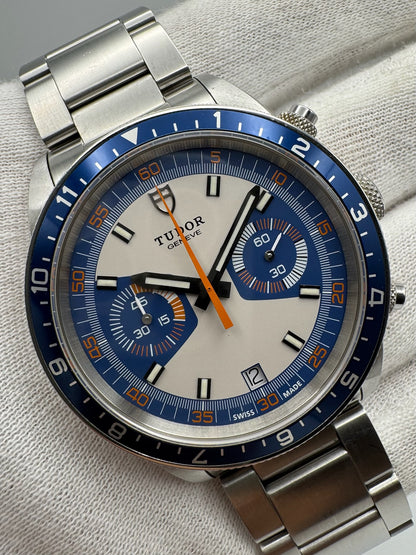 Tudor Heritage Chrono Blue Carlo Blue/Grey 2015 (Full-Set/Mint)