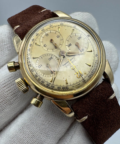 Omega Seamaster Chronograph 1950’s Gold Cap Manual Winding Cal. 321 (Unpolished/Serviced)
