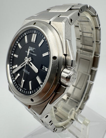IWC Ingenieur Automatic 40 Full Steel Black Dial 2017 (Full-Set/Unpolished)