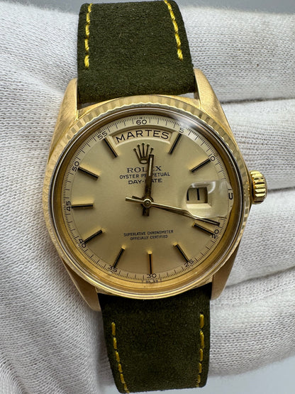 Rolex Day-Date 36 1803 Yellow Gold 18K Champagne Dial 1968