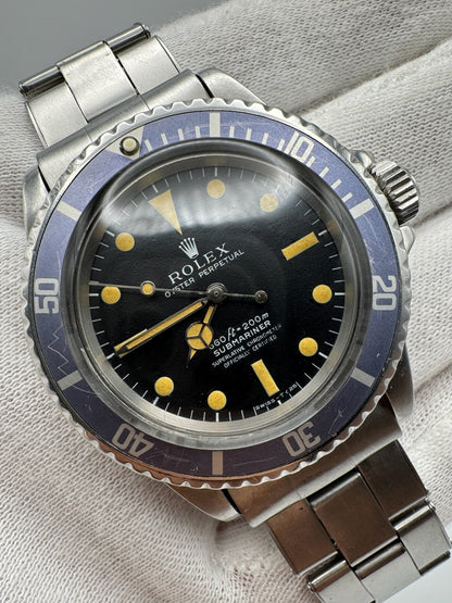 Rolex Submariner 5512 No Date Full Steel Pumpkin Patina Lavender Insert 1968 (Serviced)