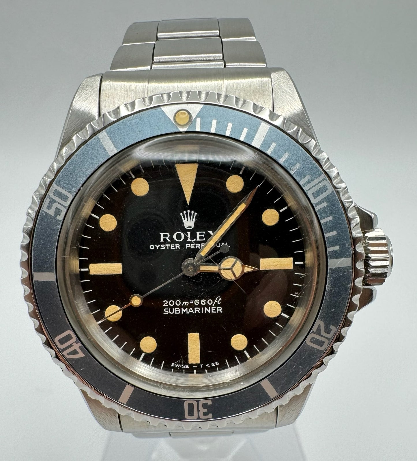 Rolex Submariner No Date Meters First Pumpkin Patina Blue Faded Insert