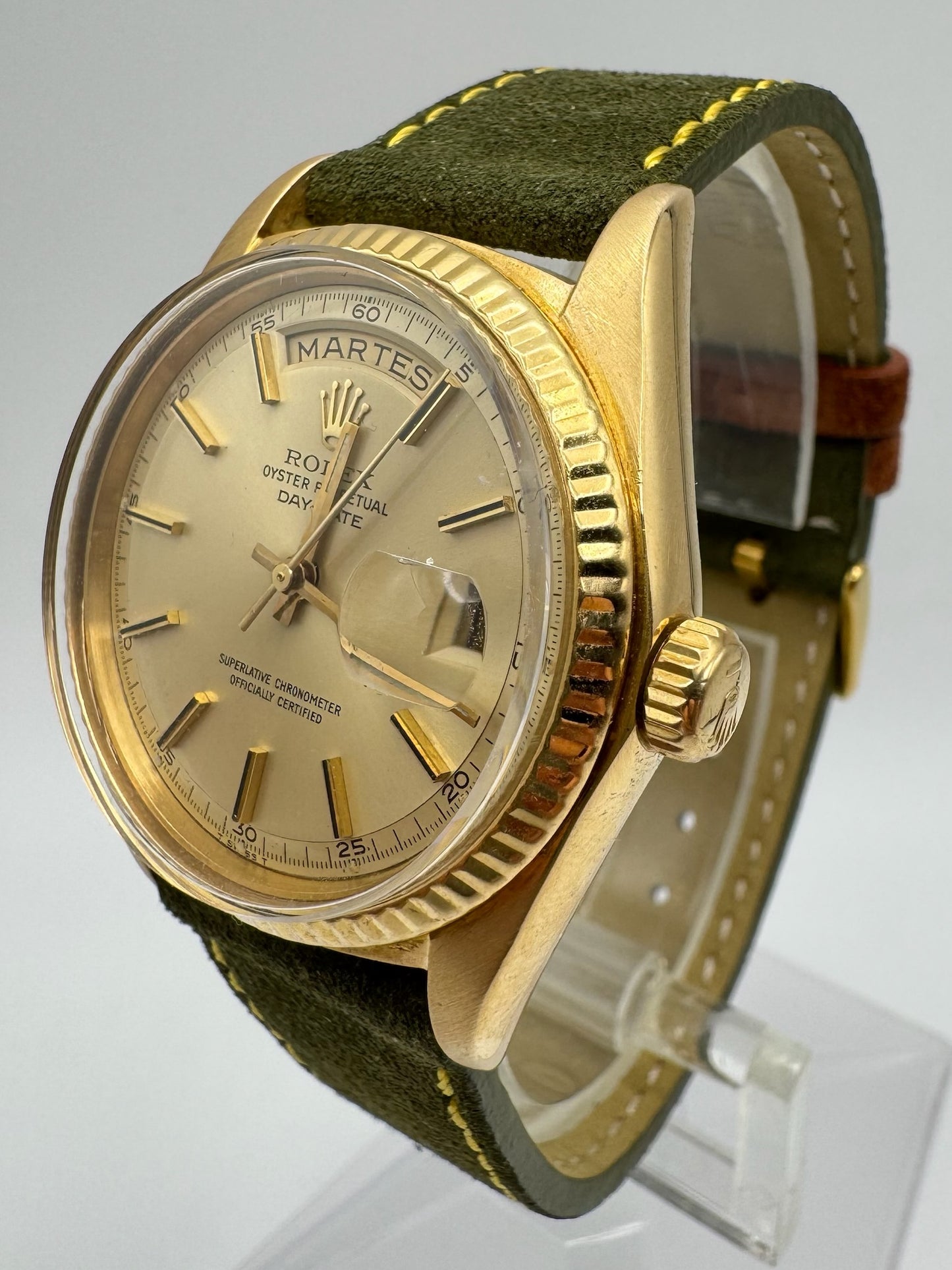 Rolex Day-Date 36 1803 Yellow Gold 18K Champagne Dial 1968